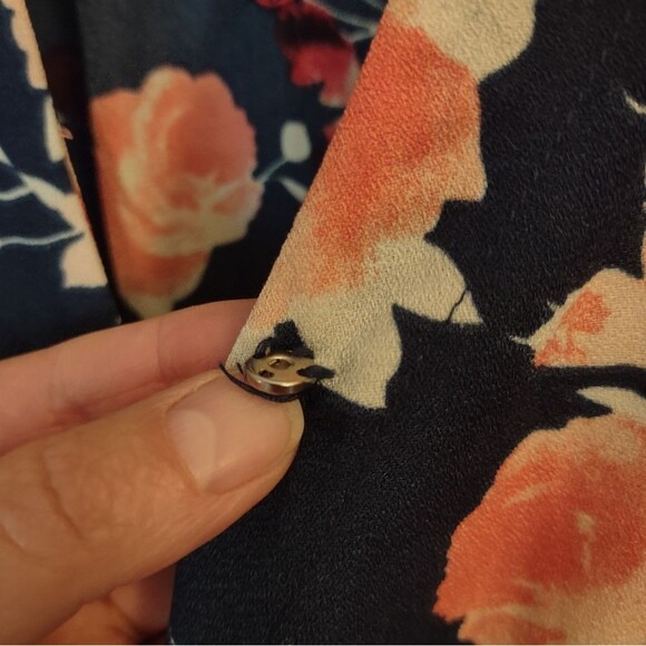 Gypsies And Moondust Long Sleeve Floral Print Romper Size Medium - Picture 16 of 16